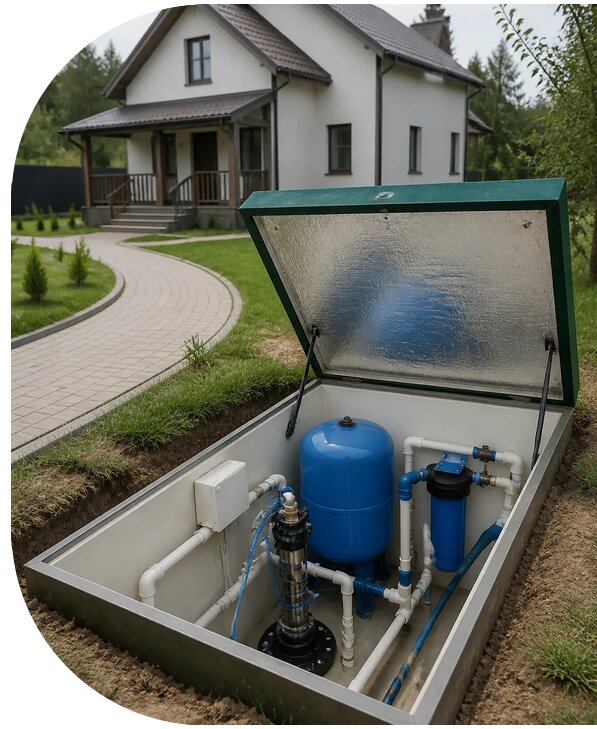 Автономное водоснабжение дома в Одинцове от 155340 р. | АПаруса-Днц