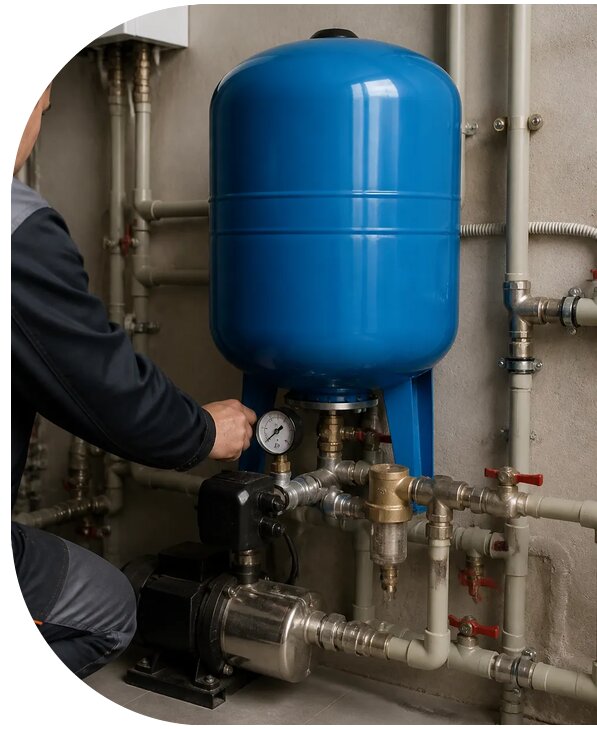 Монтаж гидроаккумулятора в Одинцове от 3625 р. | АПаруса-Днц