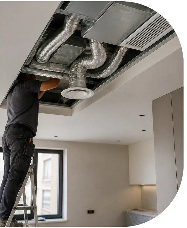 Монтаж вентиляции квартиры под ключ в Одинцове с гарантией