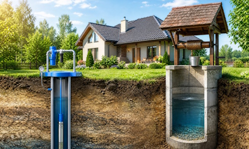Автономное водоснабжение загородного дома Одинцово: скважина или колодец 